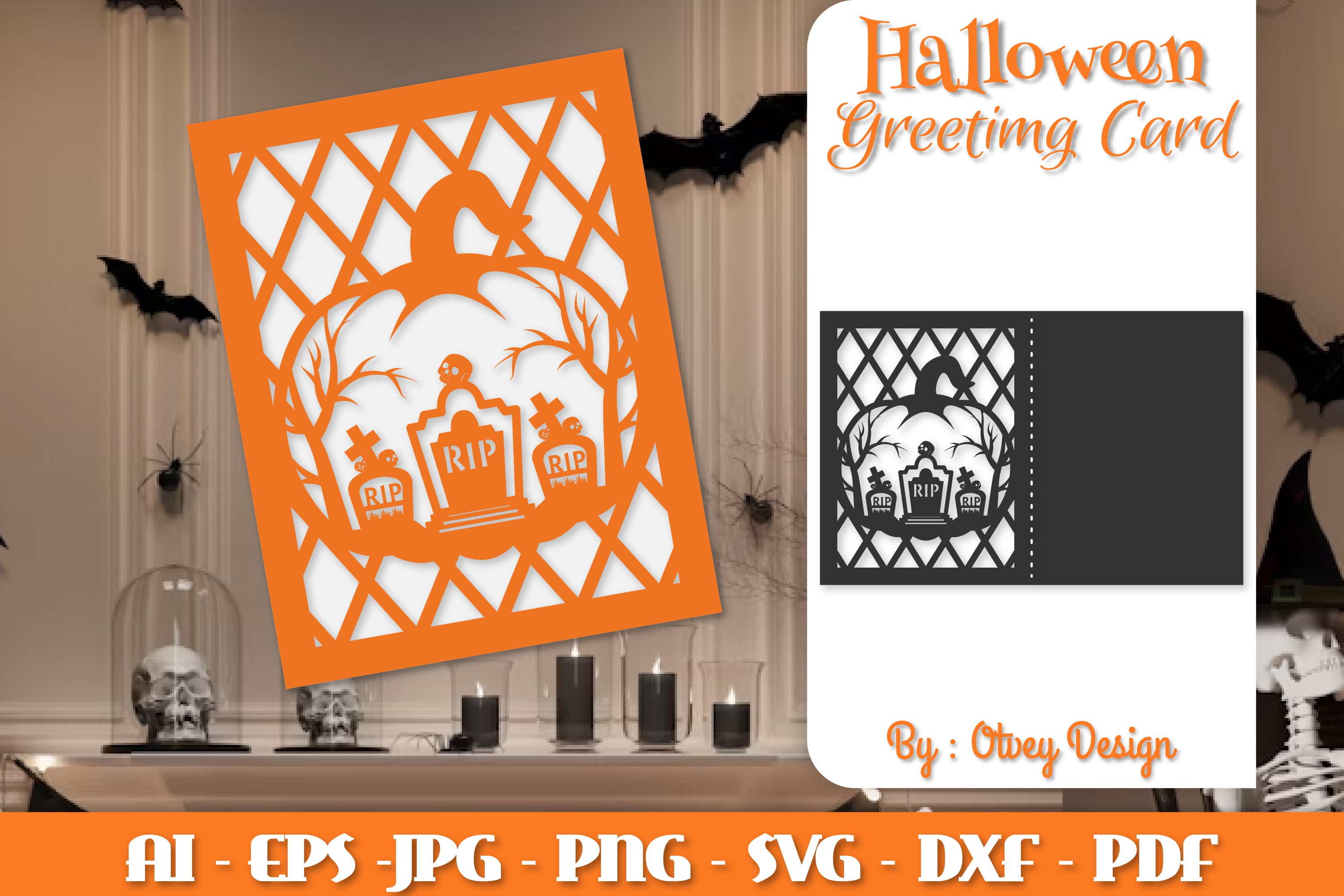 Halloween Pumpkin Scene SVG Bundle