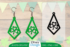 St Patrick's Day Lasercut Earring SVG Bundle 3 - CraftNest - Digital Crafting and Art