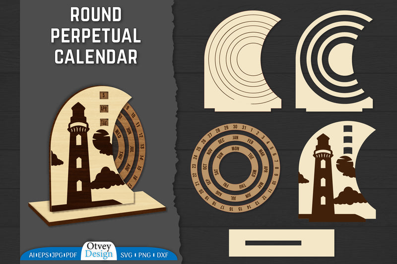 Perpetual Calendar SVG Bundle - CraftNest - Digital Crafting and Art