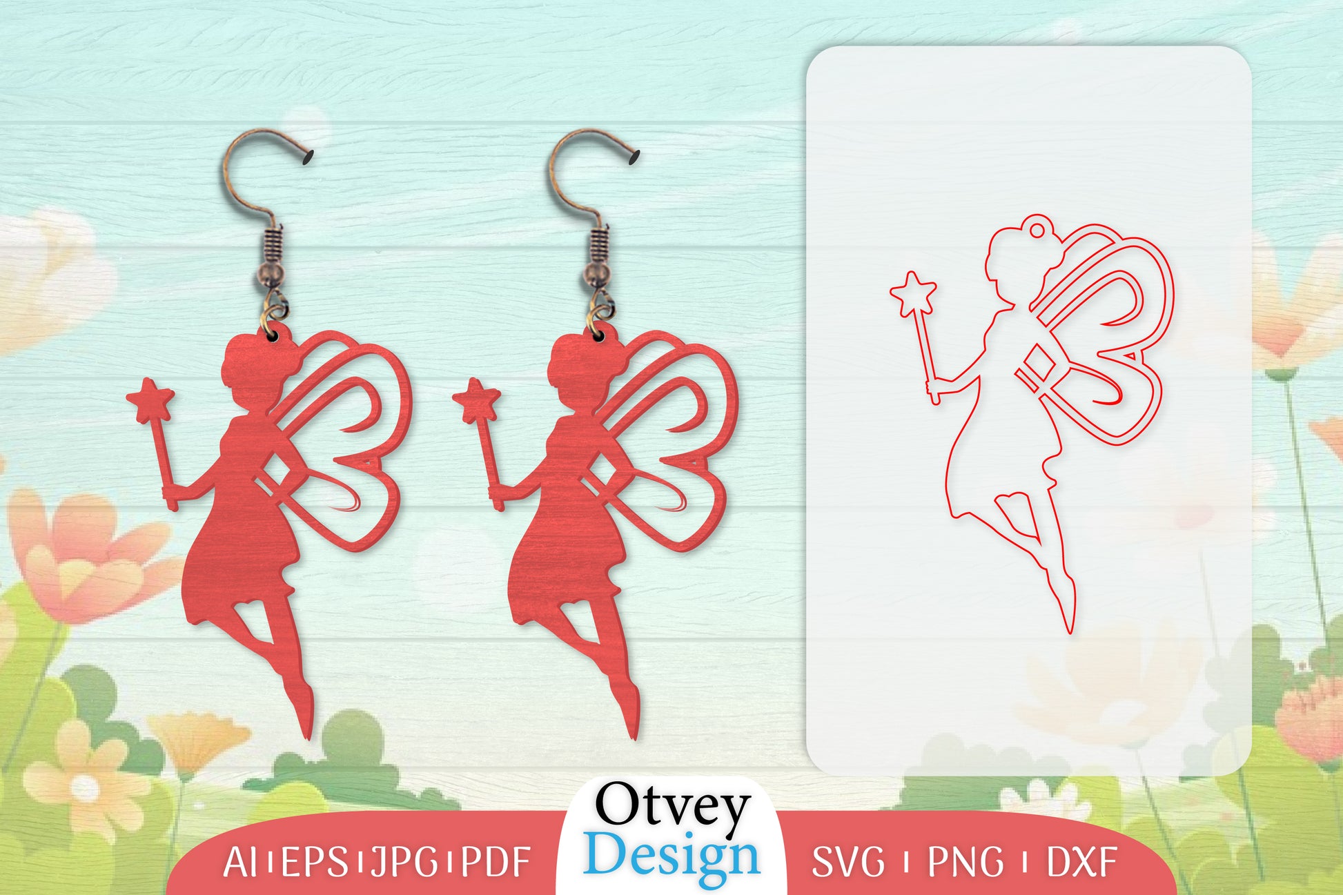 Fairy Earring Lasercut SVG Bundle 5 - CraftNest - Digital Crafting and Art