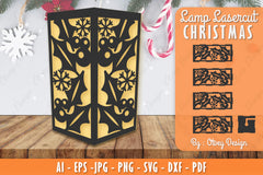 Christmas Lamp Lasercut SVG Bundle 26 - CraftNest - Digital Crafting and Art