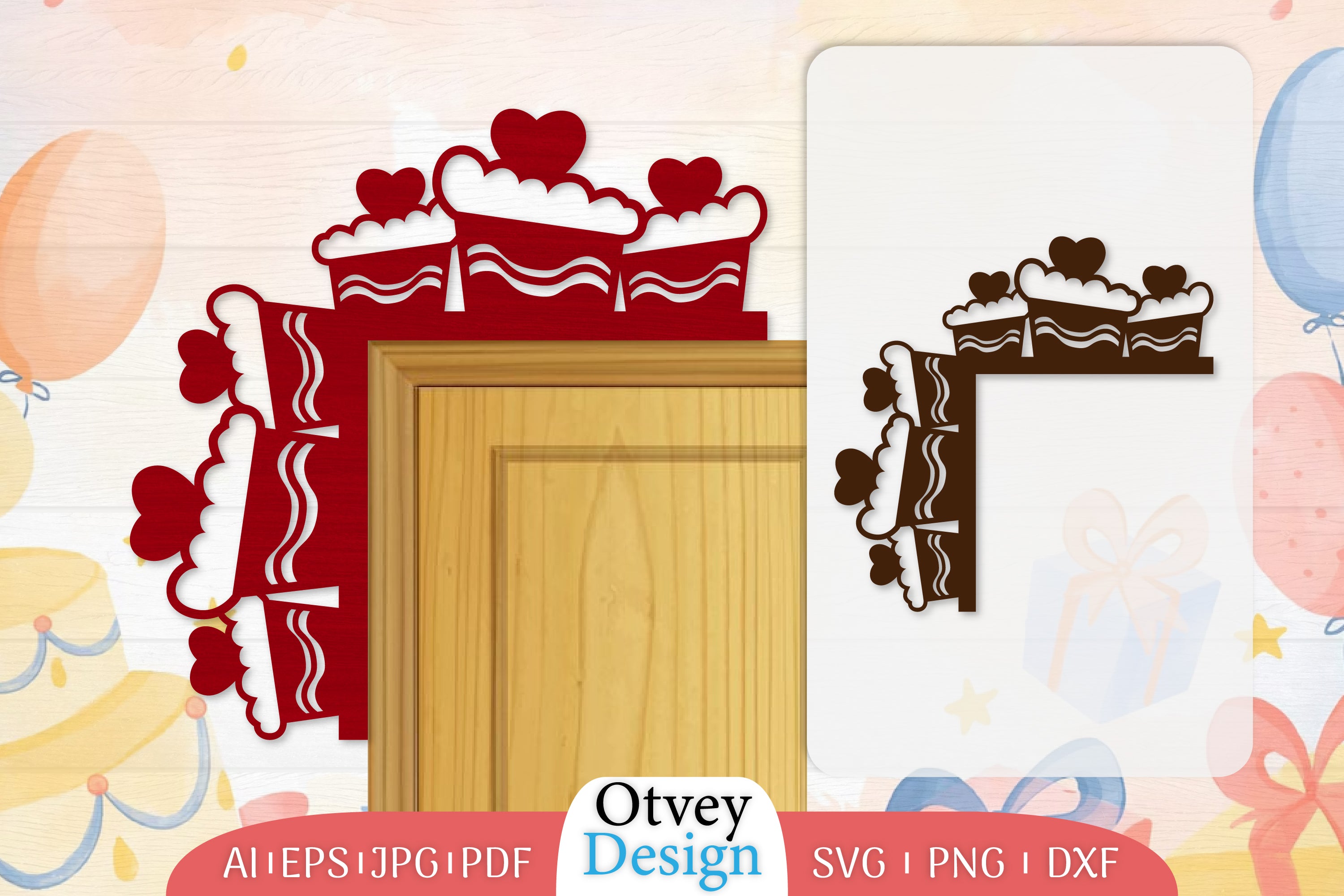Door Corner Valentine Lasercut SVG Bundle 7 - CraftNest - Digital Crafting and Art