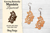Earring Butterfly Mandala Lasercut SVG Bundle