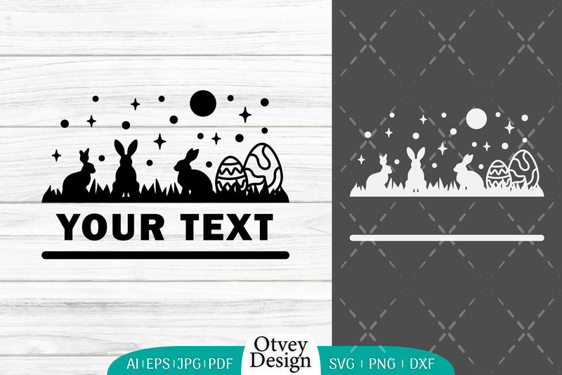 Easter Bunny Scene in Garden SVG Bundle 4 - CraftNest - Digital Crafting and Art