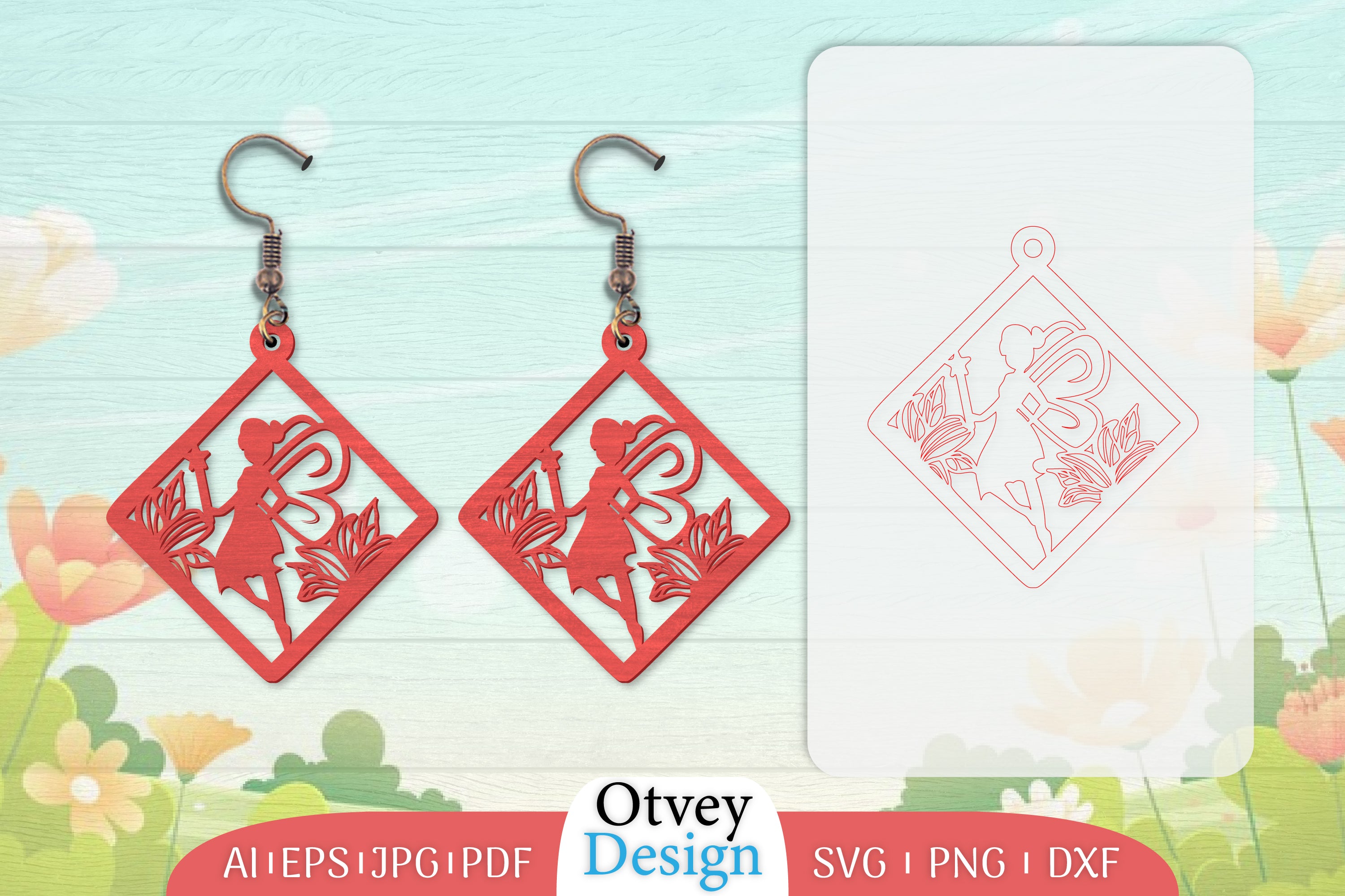 Fairy Earring Lasercut SVG Bundle 21 - CraftNest - Digital Crafting and Art