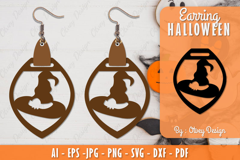 Earring Halloween Lasercut SVG Bundle 287 - CraftNest - Digital Crafting and Art