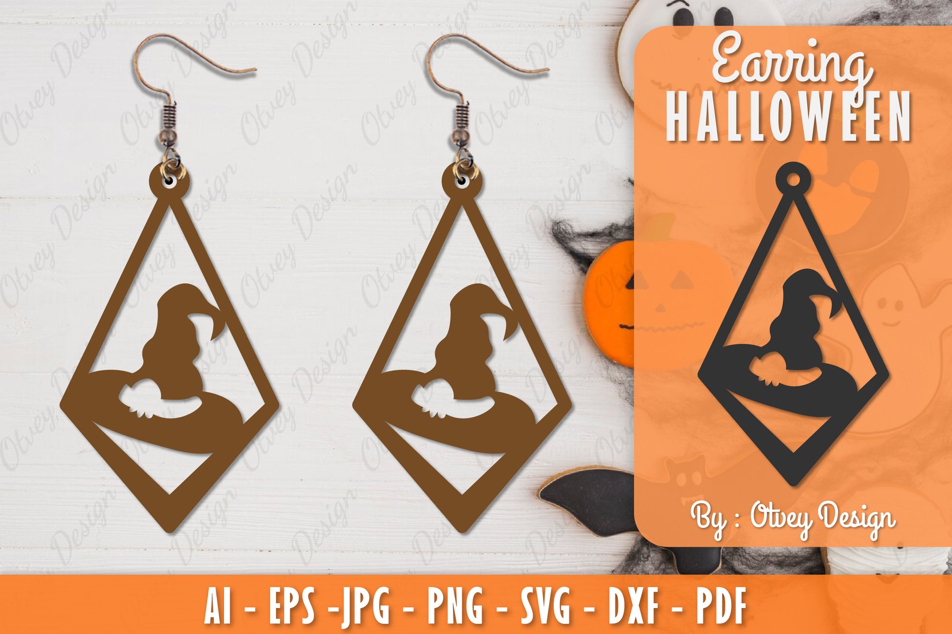 Earring Halloween Lasercut SVG Bundle 142 - CraftNest - Digital Crafting and Art