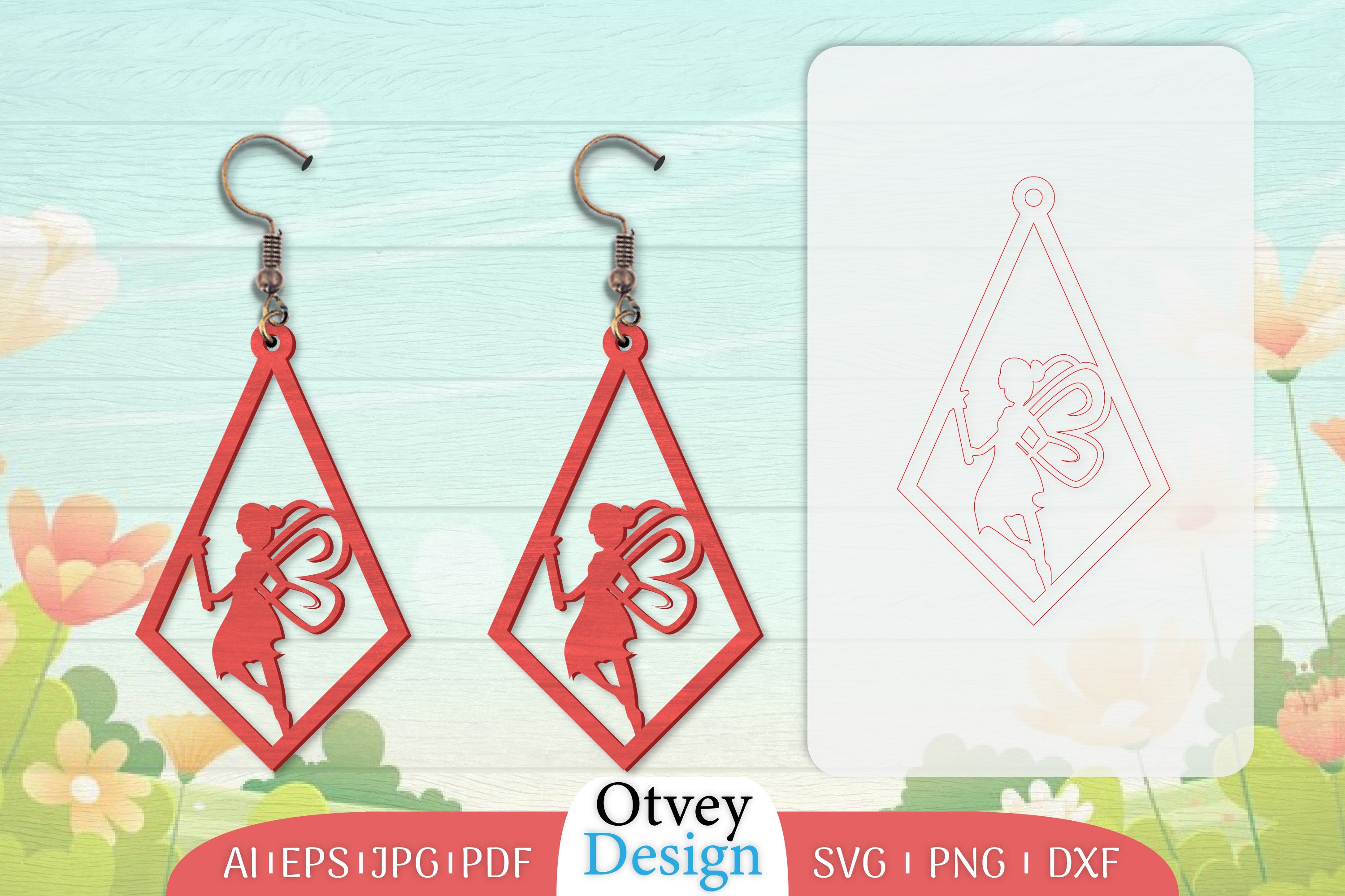 Fairy Earring Lasercut SVG Bundle 29 - CraftNest - Digital Crafting and Art