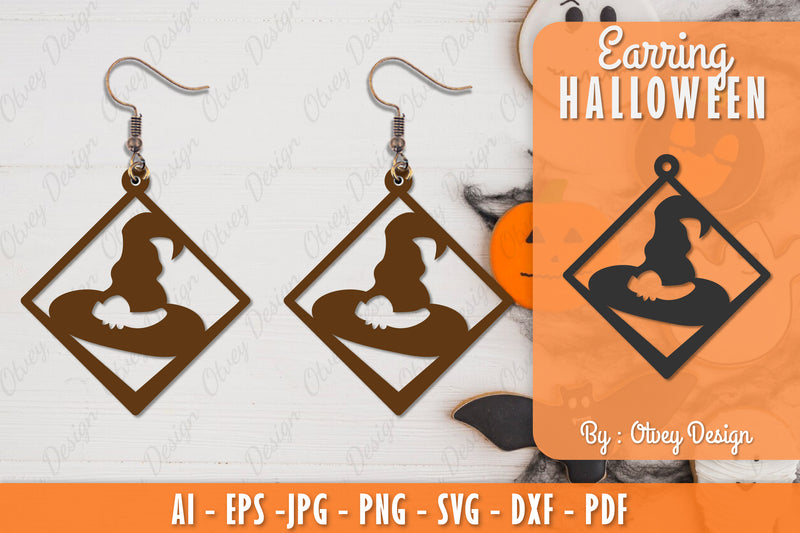 Earring Halloween Lasercut SVG Bundle 228 - CraftNest - Digital Crafting and Art