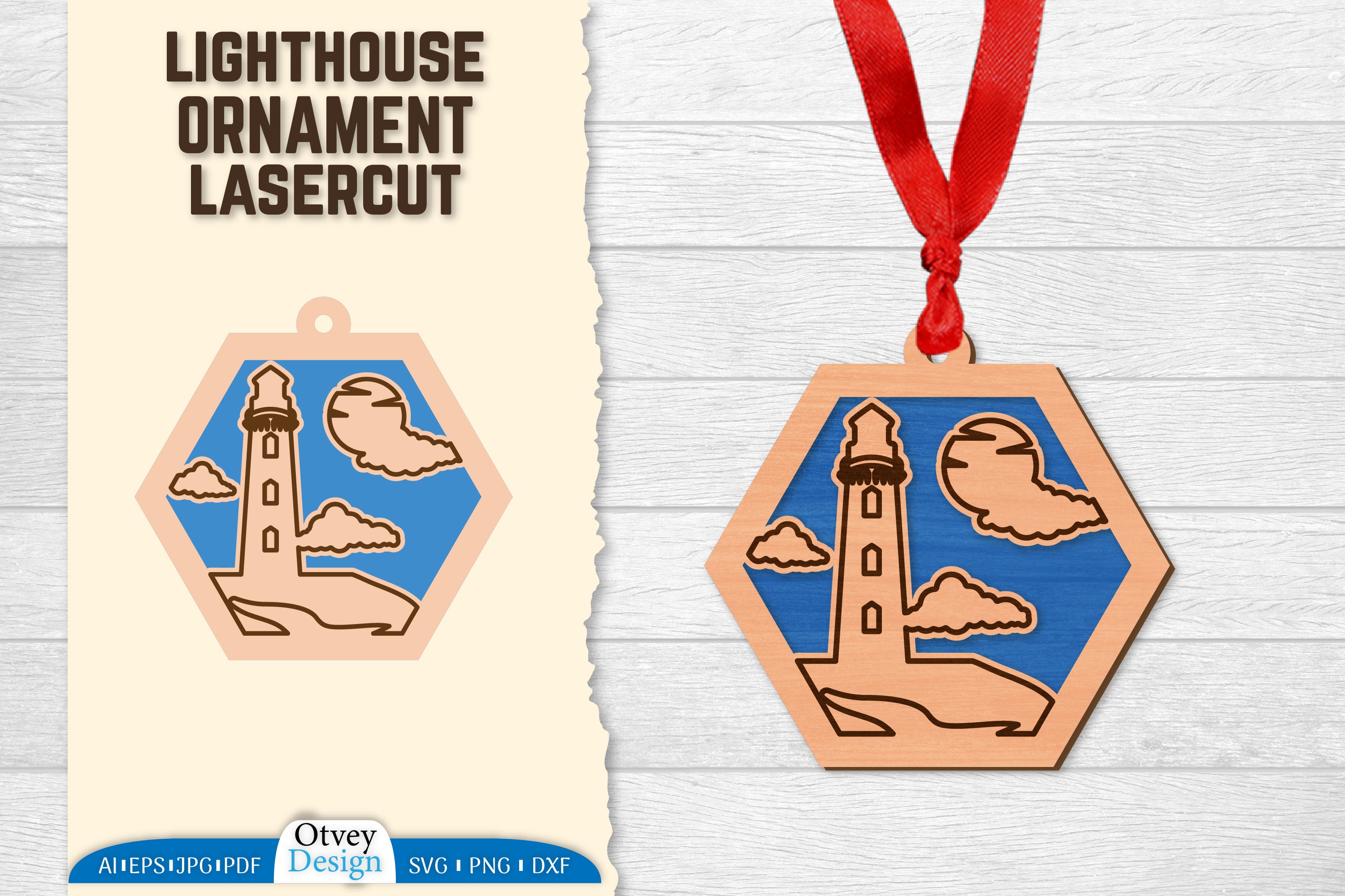 Lighthouse Lasercut Ornament SVG Bundle 44 - CraftNest - Digital Crafting and Art