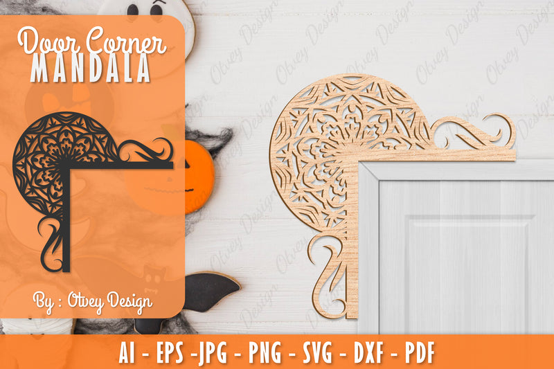 Corner Door Mandala Lasercut SVG Bundle 6 - CraftNest - Digital Crafting and Art