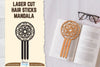 Laser Cut Mandala Hair Sticks SVG Bundle