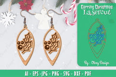 Christmas Earrings SVG Bundle 73 - CraftNest - Digital Crafting and Art