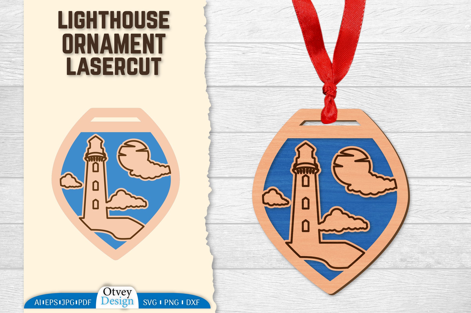Lighthouse Lasercut Ornament SVG Bundle 82 - CraftNest - Digital Crafting and Art
