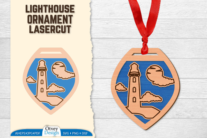 Lighthouse Lasercut Ornament SVG Bundle 82 - CraftNest - Digital Crafting and Art