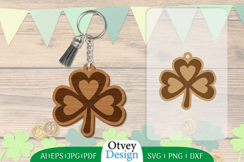 St Patrick's Day Keychain Lasercut SVG Bundle 4 - CraftNest - Digital Crafting and Art