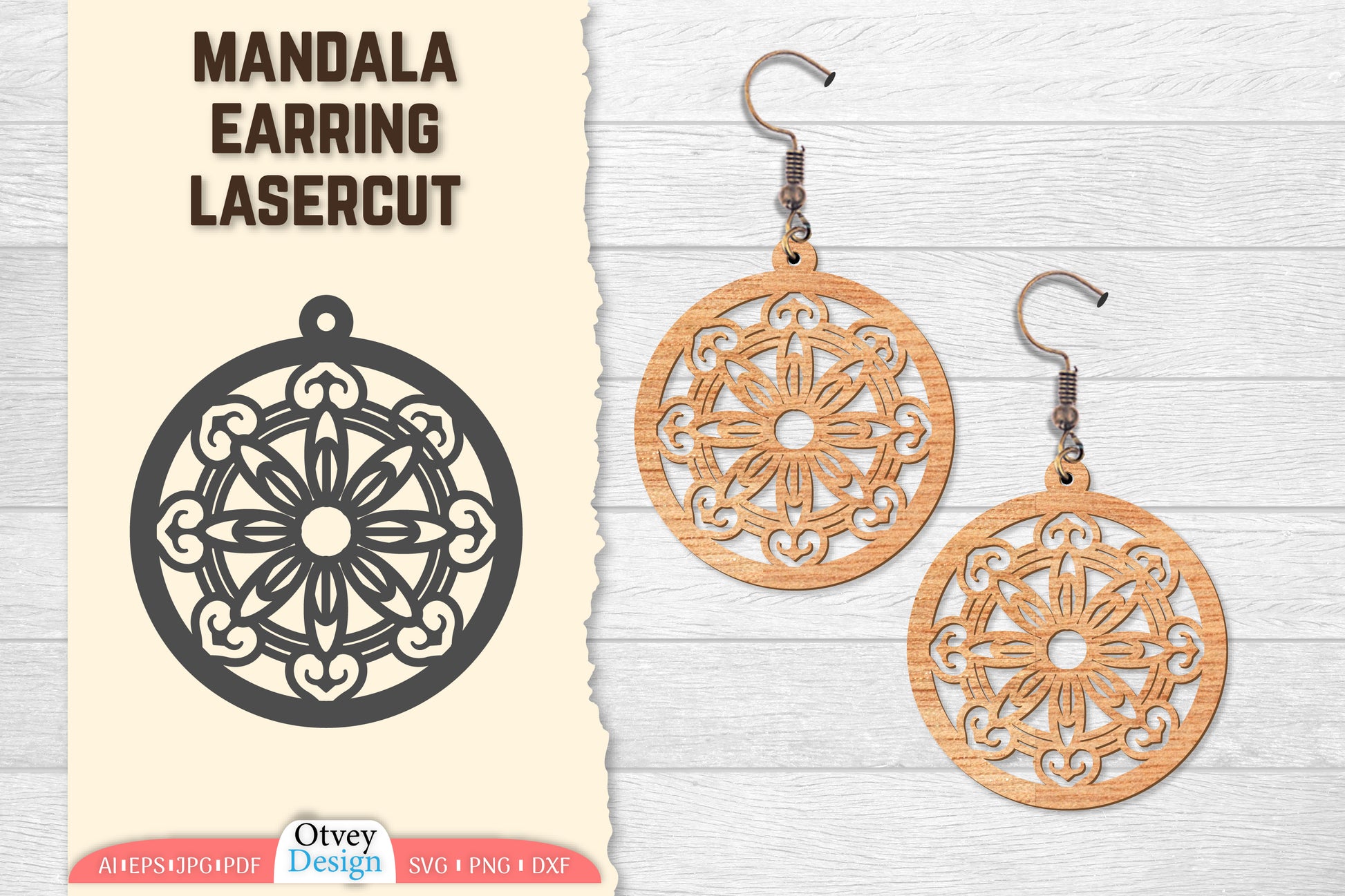 Earring Mandala Lasercut SVG Bundle 20 - CraftNest - Digital Crafting and Art