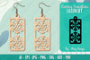 Snowflake Earring Lasercut SVG Bundle