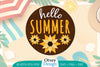 Summer Round Door Hanger SVG Bundle