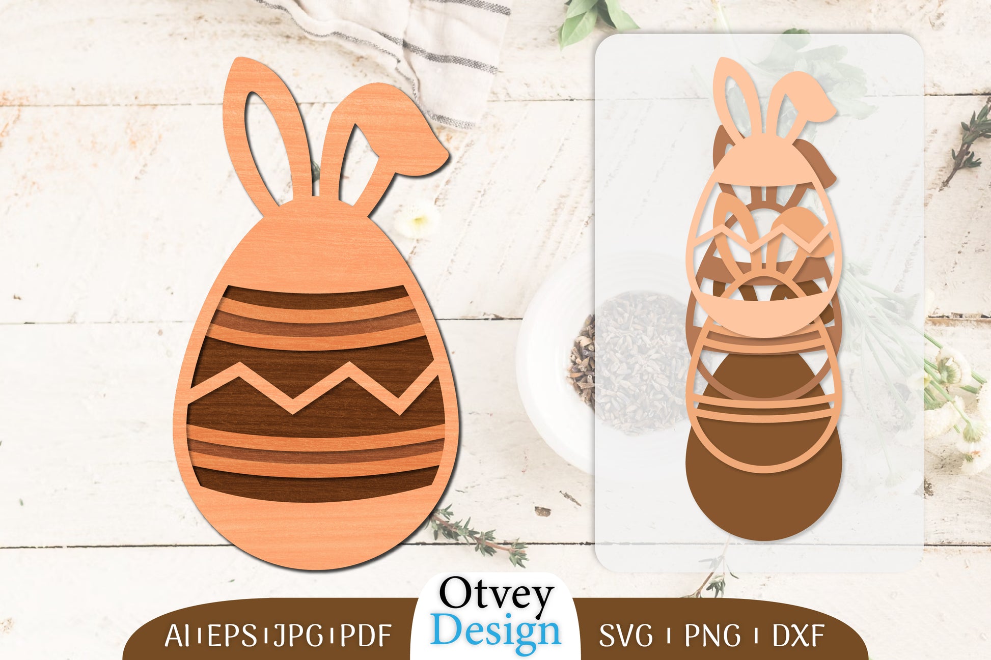 Easter Eggs Lasercut SVG Bundle 8 - CraftNest - Digital Crafting and Art