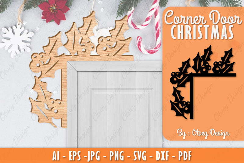 Christmas Corner Door SVG Bundle 24 - CraftNest - Digital Crafting and Art