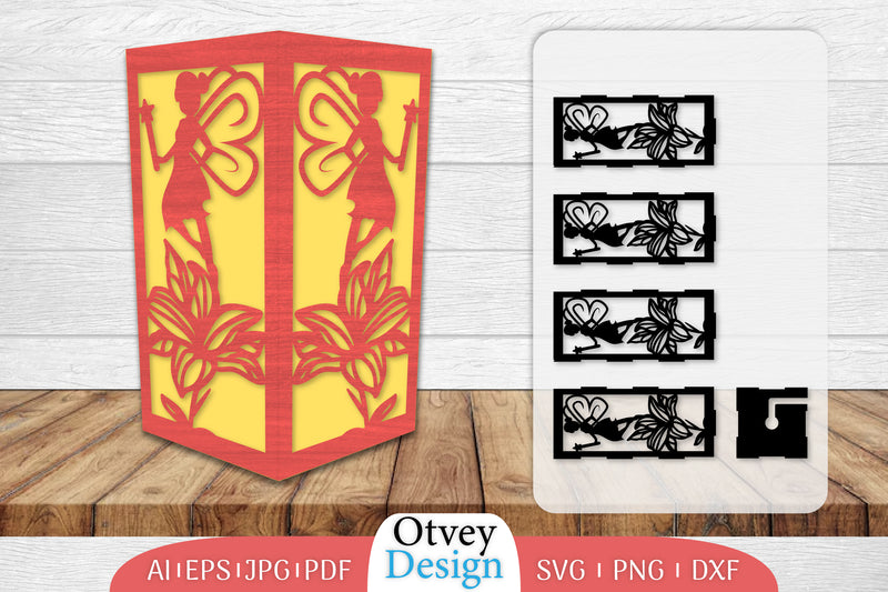 Fairy Lamp Lasercut SVG Bundle 5 - CraftNest - Digital Crafting and Art