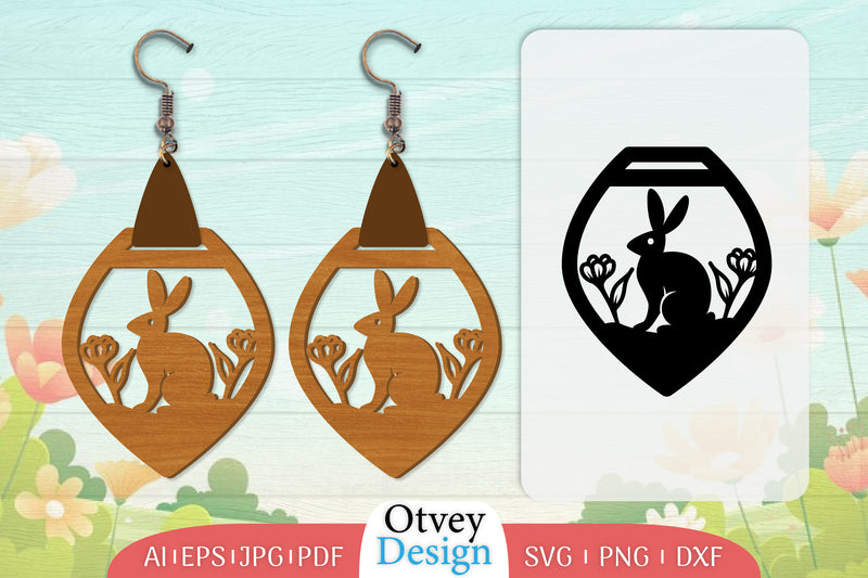 Earring Rabbit Lasercut SVG Bundle 50 - CraftNest - Digital Crafting and Art