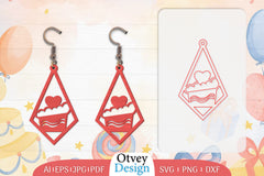 21st Birthday Earrings Lasercut SVG Bundle - CraftNest - Digital Crafting and Art