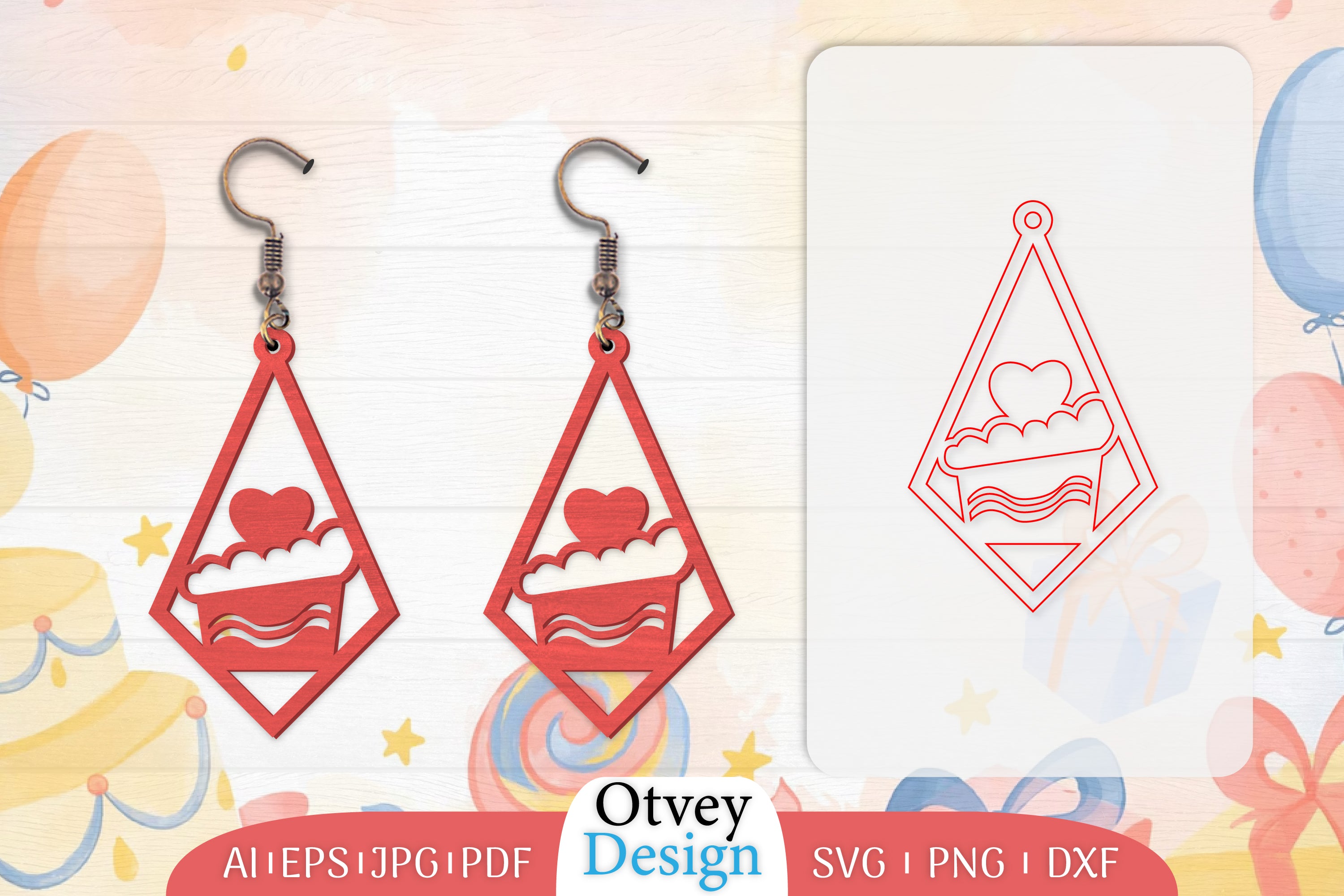 21st Birthday Earrings Lasercut SVG Bundle - CraftNest - Digital Crafting and Art