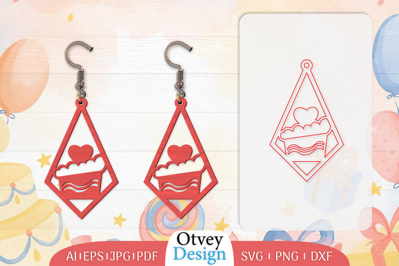 21st Birthday Earrings Lasercut SVG Bundle - CraftNest - Digital Crafting and Art