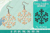 Snowflake Earring Lasercut SVG Bundle