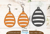 Happy Easter Egg Earring Lasercut SVG Bundle