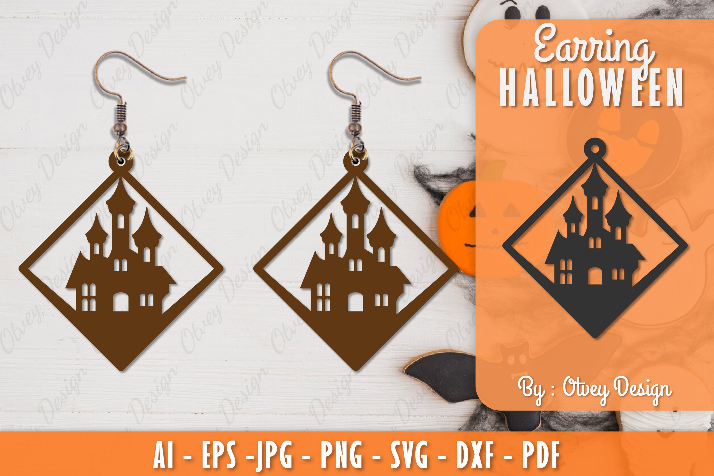 Earring Halloween Lasercut SVG Bundle 229 - CraftNest - Digital Crafting and Art