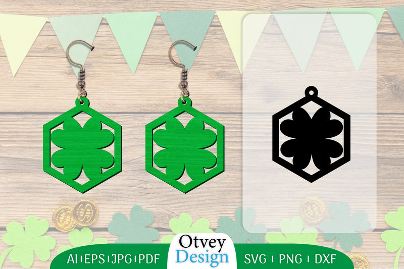 St Patrick's Day Earring Lasercut SVG Bundle 16 - CraftNest - Digital Crafting and Art