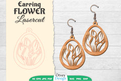 Earring Flower Lasercut SVG Bundle 50 - CraftNest - Digital Crafting and Art