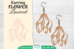 Earring Flower Lasercut SVG Bundle 6 - CraftNest - Digital Crafting and Art