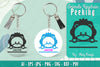 Animals Peeking Keychain SVG Bundle