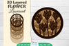 3D Layered Flower Lasercut SVG Bundle