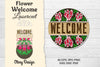 Flower Welcome Lasercut SVG Bundle