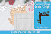 Christmas Santa Sleigh Door Corner Lasercut SVG Bundle