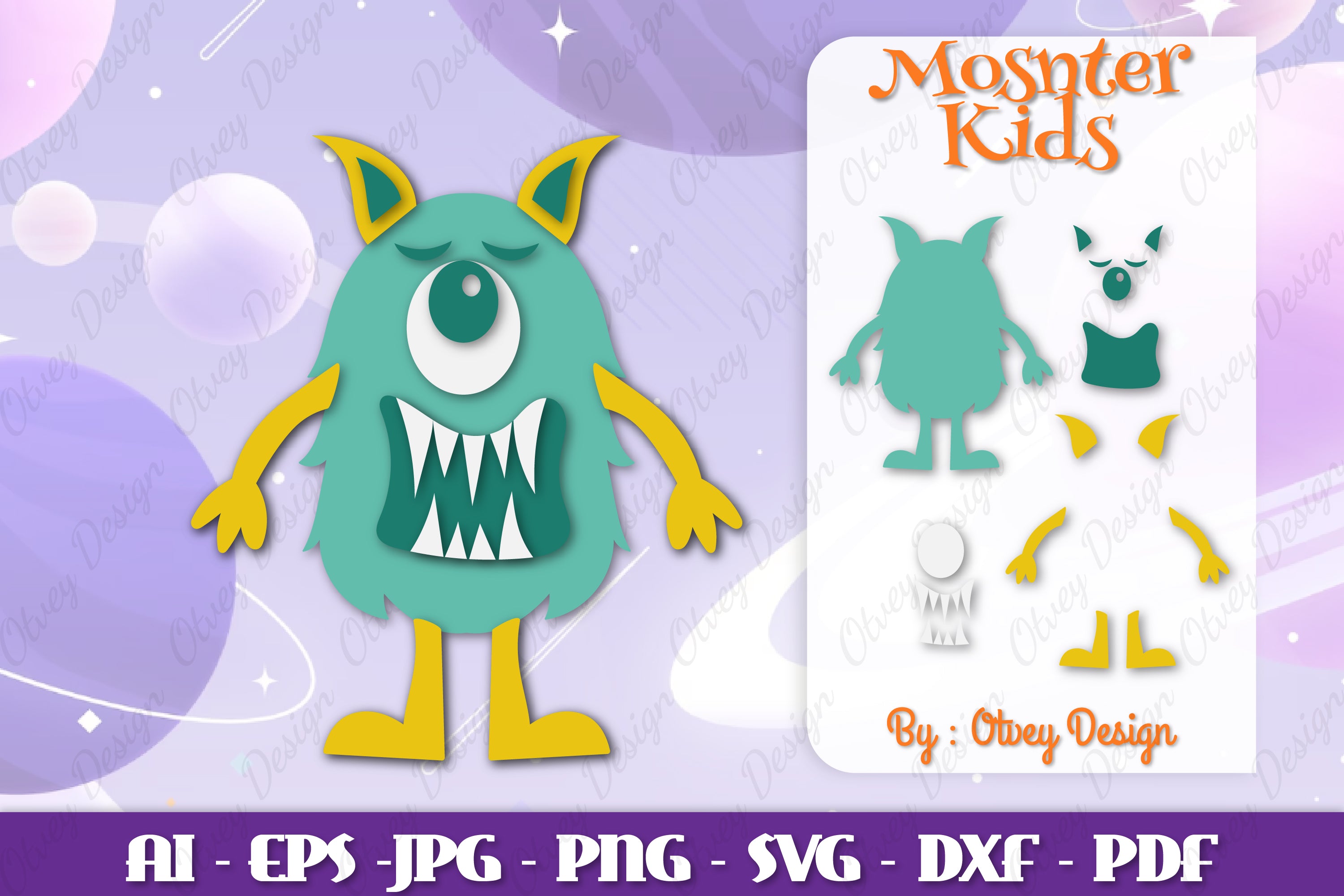 Monster Kids SVG Bundle 6 - CraftNest - Digital Crafting and Art
