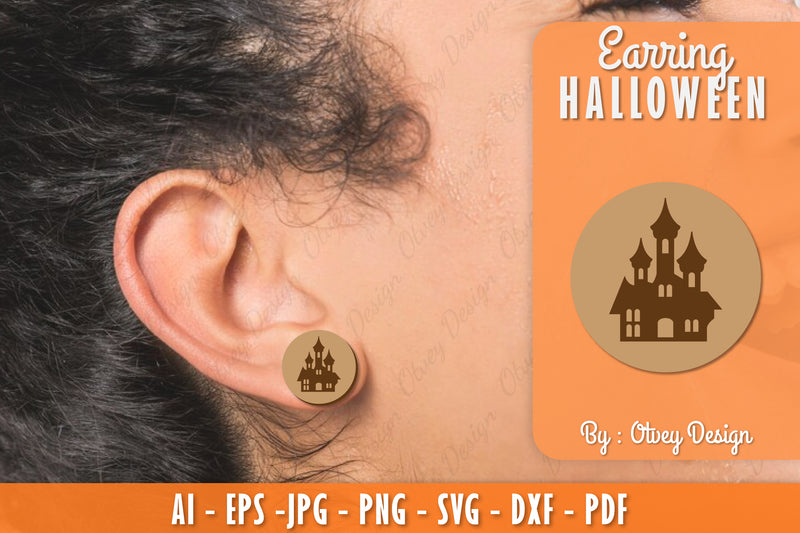 Earring Halloween Lasercut SVG Bundle 85 - CraftNest - Digital Crafting and Art