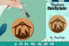 Nativity Scene Keychain Laser Cut SVG Bundle
