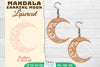 Earring Moon Mandala Lasercut SVG Bundle