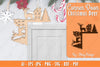 Christmas Deer Door Corner Lasercut SVG Bundle