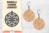 Earring Mandala Lasercut SVG Bundle