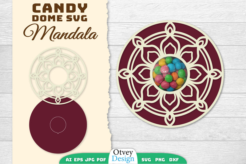 Candy Dome Mandala SVG Bundle 6 - CraftNest - Digital Crafting and Art