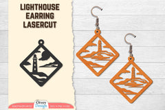 Lighthouse Earring Lasercut SVG Bundle 9 - CraftNest - Digital Crafting and Art