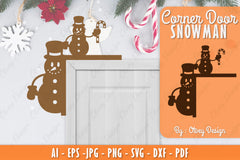 Snowman Door Corner Lasercut SVG Bundle 17 - CraftNest - Digital Crafting and Art