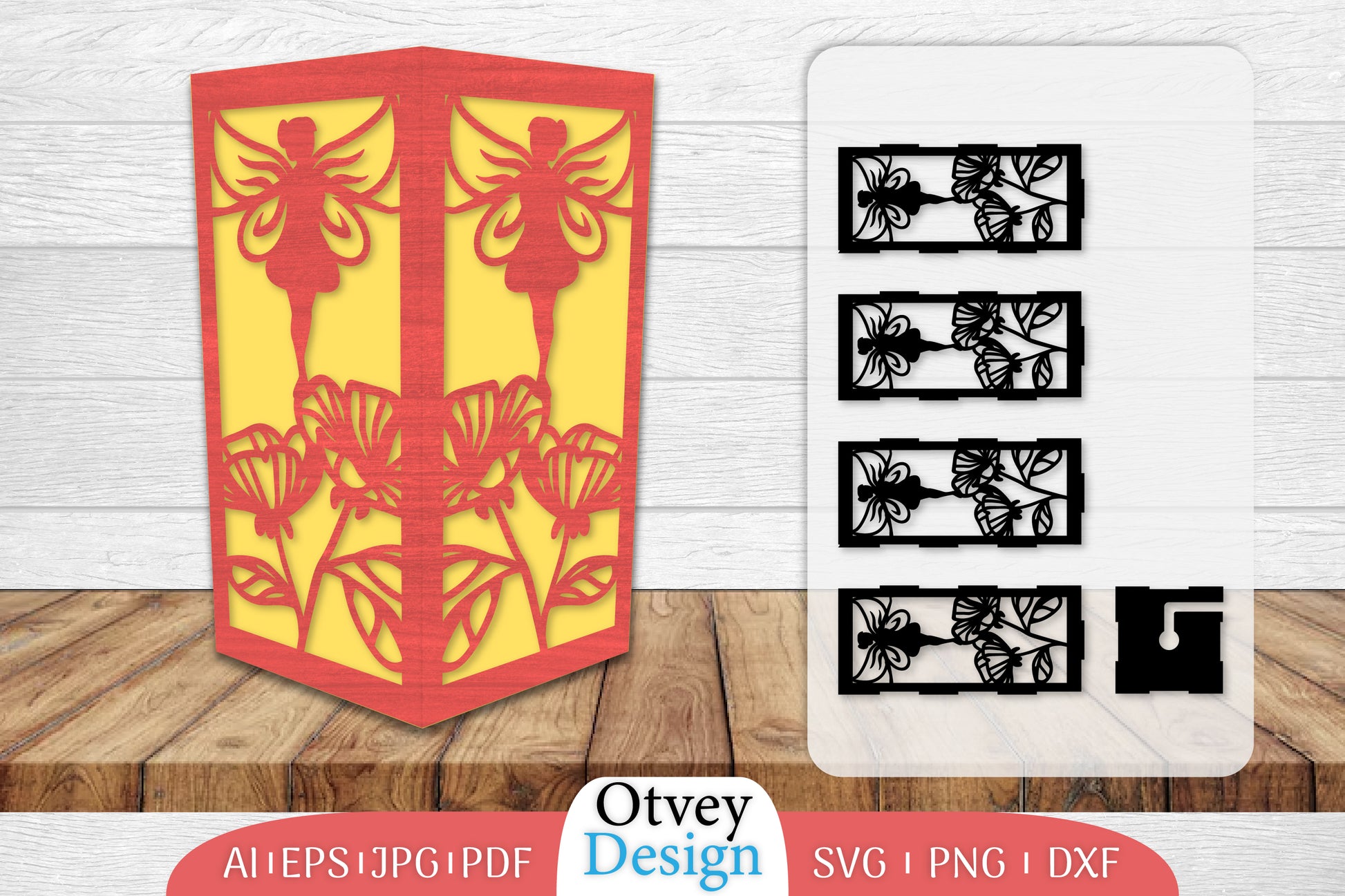 Fairy Lamp Lasercut SVG Bundle 6 - CraftNest - Digital Crafting and Art